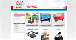 Desktop Screenshot of cemlasers.com