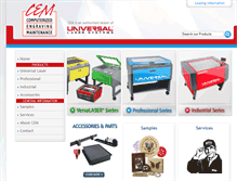 Tablet Screenshot of cemlasers.com